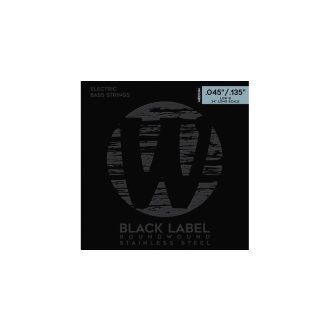   40301 Warwick Black Label Bass String Set, Stainless Steel - 5-String, Low B, Medium, .045-.135	