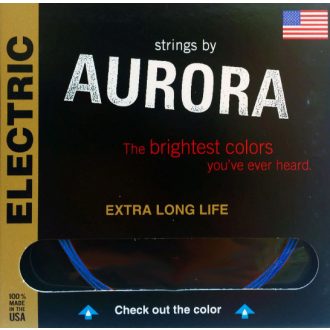 Aurora elektromos gitár húrkészlet, 10-46, kék