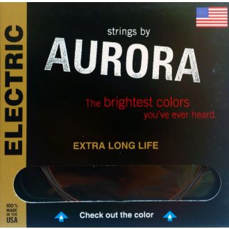 Aurora elektromos gitár húrkészlet, 11-50, fekete