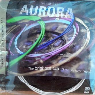   Aurora elektromos gitár húrkészlet, 10-56, 7 húros gitárhoz, ezüst