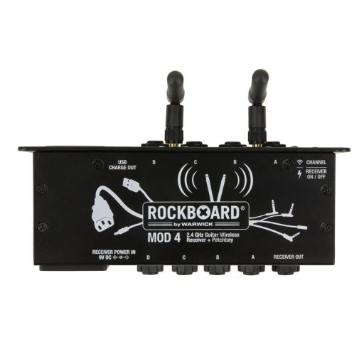 RockBoard MOD 4 & U2 Transmitter - 2.4 GHz Guitar Wireless Receiver, Transmitter + TRS Patchbay