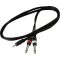 Warwick RCL Patch kábel - 2 x TS Jack (6.3 mm / 1/4") to TRS Jack (3.5 mm / 1/8") - 1.5 m / 4.9 ft