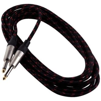   RockCable Hangszerkábel - egyenes TS (6.3 mm / 1/4"), 9 m / 29.5 ft, piros/fekete