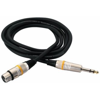   RockCable mikrofonkábel - XLR (mama) / TRS (6.3 mm / 1/4"), Balanced, Color Coded - 3 m / 9.8 ft