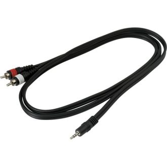   Warwick RCL Patch kábel - 2 x RCA to TRS Jack (3.5mm / 1/8"), - 1.5 m / 4.9 ft