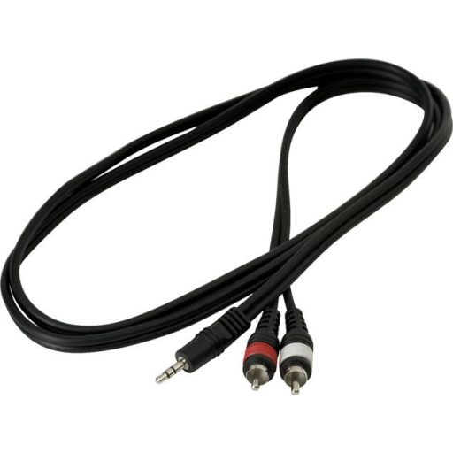 Warwick RCL Patch kábel - 2 x RCA to TRS Jack (3.5mm / 1/8"), - 1.5 m / 4.9 ft