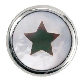   Framus & Warwick - Halmozott potenciométer kupola gomb, csillag, berakás - króm