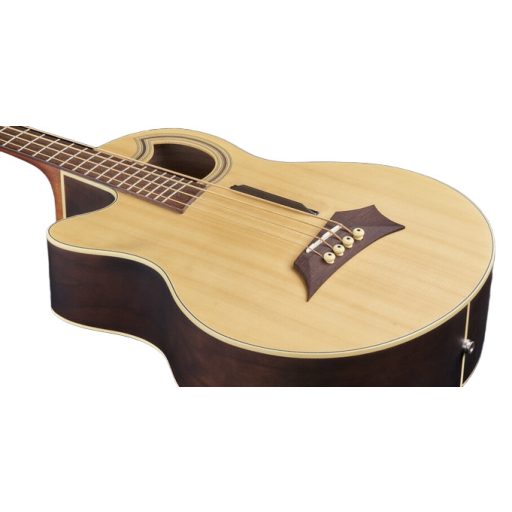 Warwick RockBass Alien Deluxe, Balkezes, 4-Húros - Natural Transparent Satin