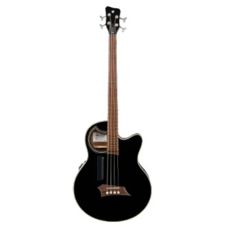   Warwick RockBass Alien Deluxe Hybrid Thinline, 4-Húros - Solid Black Satin