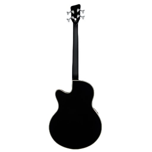 Warwick RockBass Alien Deluxe Hybrid Thinline, 4-Húros - Solid Black Satin