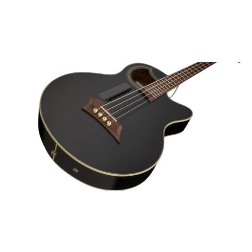 Warwick RockBass Alien Deluxe Hybrid Thinline, 4-Húros - Solid Black Satin